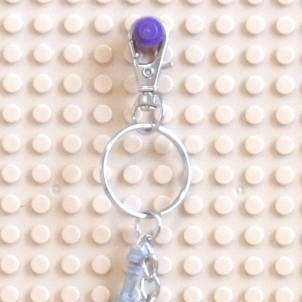 Minifigure Keychain - Star Wars Custom Darth Revan Lightsaber Charm Stand SWTOR - Picture 5 of 6